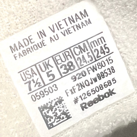 Reebok Women’s Club C White Leather Double Classic Platform Tennis Shoes 7.5 - Picture 13 of 15